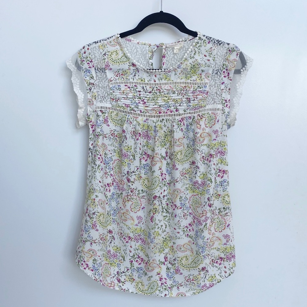 Anthropologie Meadow Rue Floral Blouse Size S | 8